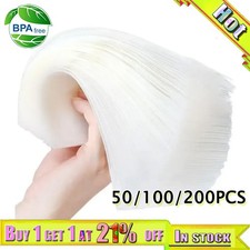 200PCS Vacuum Sealer Food Storage Bags Textured Strong Pouches Vac Seal Embossed