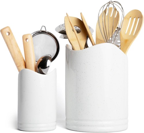 Ceramic utensil holders set - ceramic,