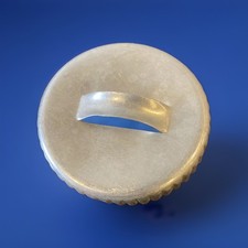 Vtg Tin ridged metal Biscuit