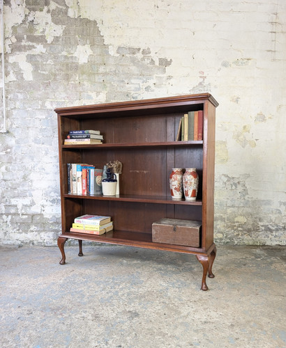 Large antique mahogany library - antique,