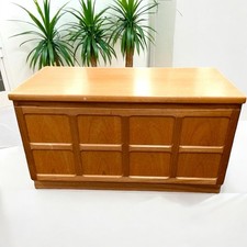 Teak Nathan Squares Sideboard Drinks Cabinet mcm vintage midcentury promo