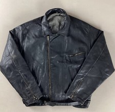 Vintage Leather Biker Jacket Motorcycle Jacket Size M