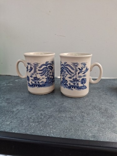 Pair ironstone willow - of,