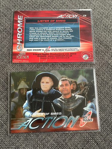 Red dwarf trading cards - trading,