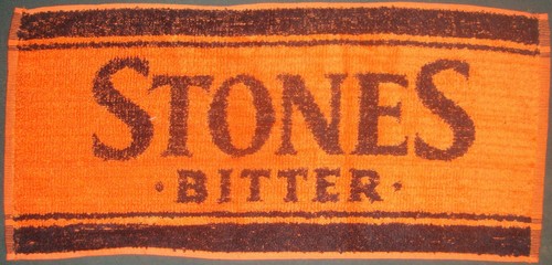 Stones bitter bar towel - stones, beer