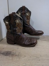 VB Cowboy Roper Boots Size 3 UK Mexico Great Wear Vintage