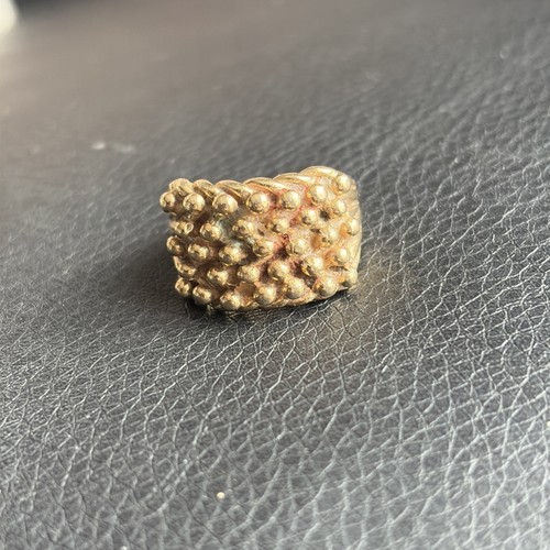 9ct yellow gold keeper - yellow,