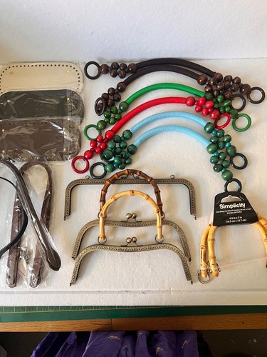 Mixed bag handles purse frames - purse,