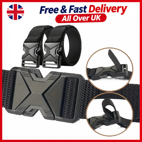 Quick release work belt - release,