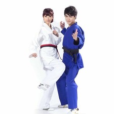 White Blue Kimono Jiu Jitsu