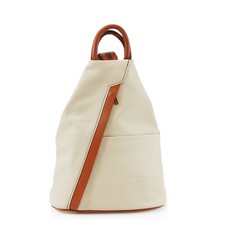 Women Soft Italian Vera Pelle Leather Rucksack Ladies Gym School Backpack VPR244