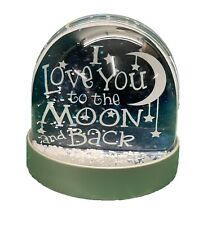 I Love You to the Moon and Back Snow Globe  -  Snow Globe Glitter Dome Gift