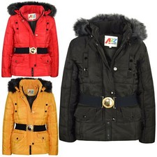 Kids Girls Puffer Jackets Faux