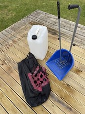 Horse box Kit LeMeiux Hay Bag Net Water Container Poop Scoop Rake Bucket