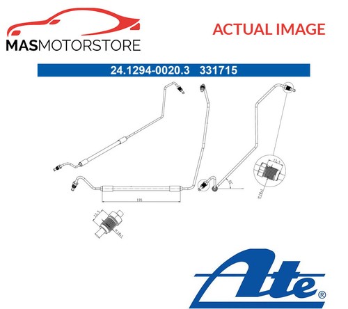 Brake hose line pipe rear - line,