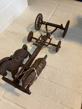 Antique Cast-Iron Two Horses