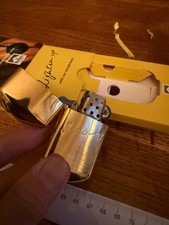 1990’s BRASS  ZIPPO LIGHTER , Marlboro promo comedy festival “light up” engraved