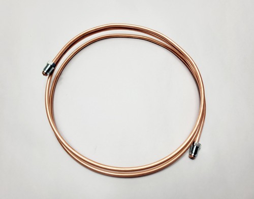 Front driver side brake pipe - front,