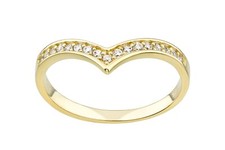 9ct Yellow Gold Wishbone