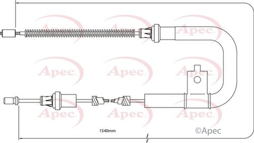 Apec parking brake - parking, cable