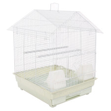 KCT LIMA WHITE PLUS MEDIUM BIRD CAGE SMALL EXOTIC PET BIRDS CANARY BUDGIE FINCH