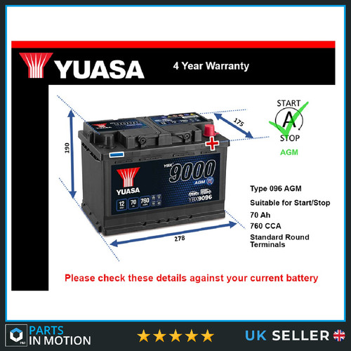 Agm car battery fits - agm,