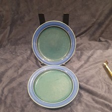2 x Denby Metz Green & Blue