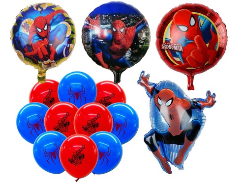 Spiderman birthday balloons - spiderman,