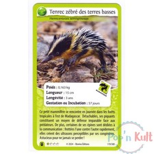 Nature Protect Challenges Card 119/300 Lowland Zebra Tenrec ★ [FR] NM