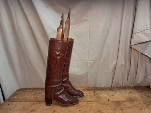 Pair vintage leather riding - of,