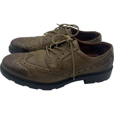 Hotter Defender STD Men’s Leather Brown  Brogue Shoes UK Size 8