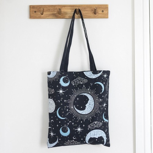 Celestial blue moon print - celestial, long