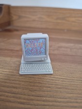 Vintage Barbie Sindy Small Computer With Typewriter Dolls Furniture Accessories