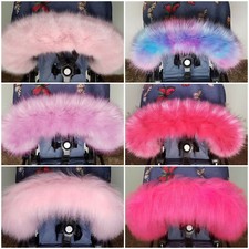 New Baby Pram Fur Hood Trim