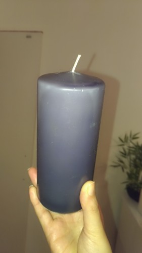 Black pillar candle brand - candle, new