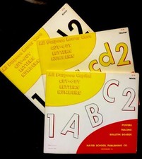 1962 VINTAGE CUT-OUT LETTERS