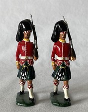 2 Vintage Loose MILITIA MODELS Toy Soldiers ARGYLL SUTHERLAND HIGHLANDERS c.1900