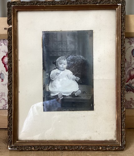 Vintage edwardian child framed - child,