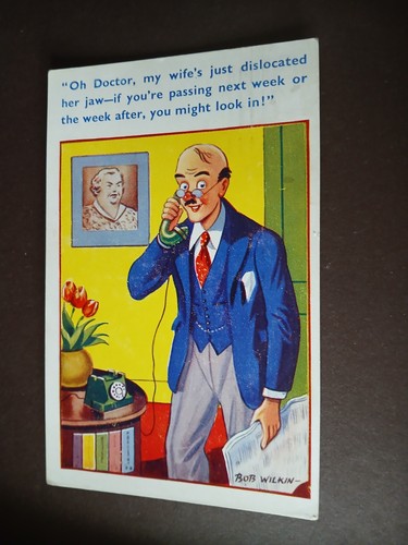 Vintage postcard humour - -,