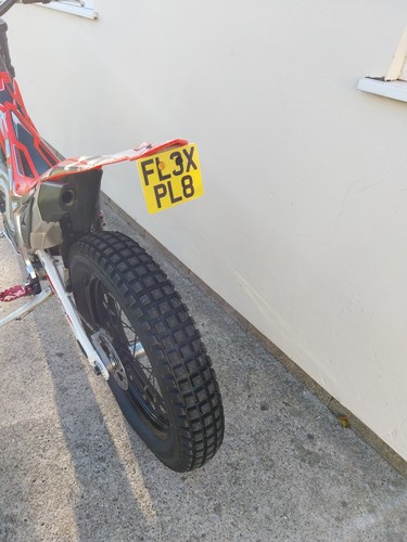 Trials bike flexible reg - trials, plate