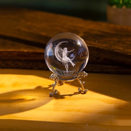 Laser engraved moon - 3d,