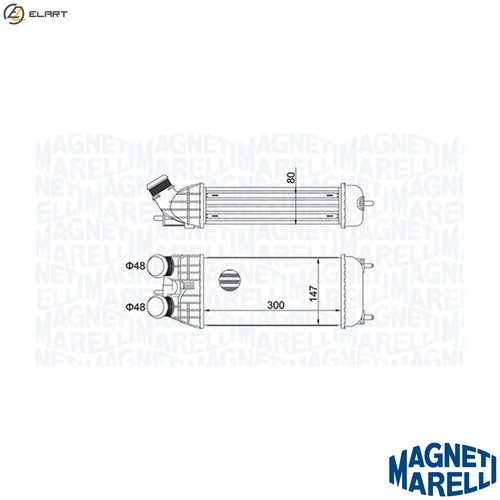 Charge air cooler 351319204470 - charge,