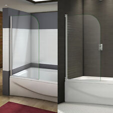 NEW DESIGN 180°  Pivot Radius Safety Glass Over Bath Shower Screen Door Panel