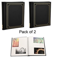 2X Black Self Adhesive Photo
