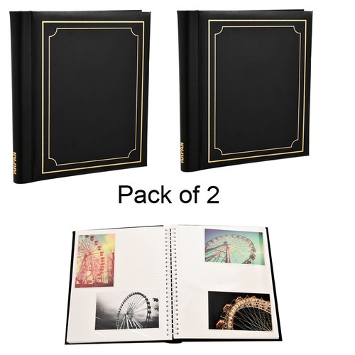 Black self adhesive photo - 2x,