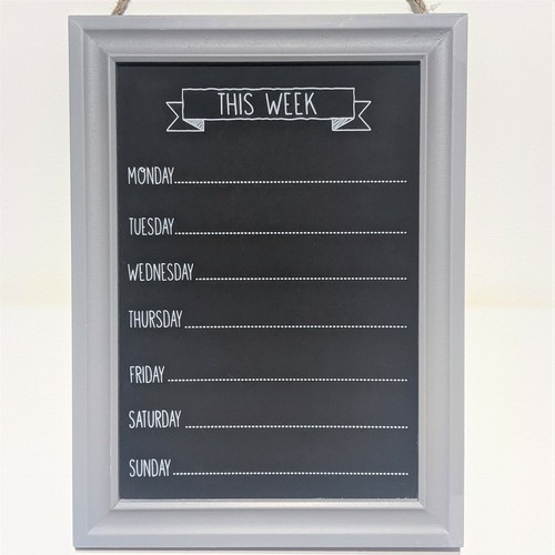 Chalk board week - board,