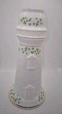 ROYAL TARA Ireland / Shamrock Lighthouse Candle Holder / St Patrick's Day Decor