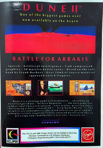 New dune for risc pc - ii,
