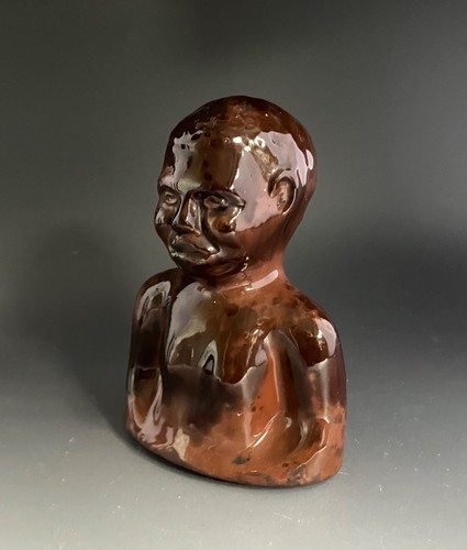 Antique pottery figure a - antique, of