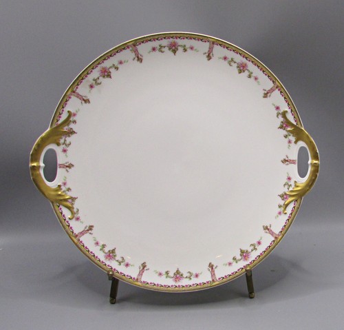 Haviland handled cake - plate,